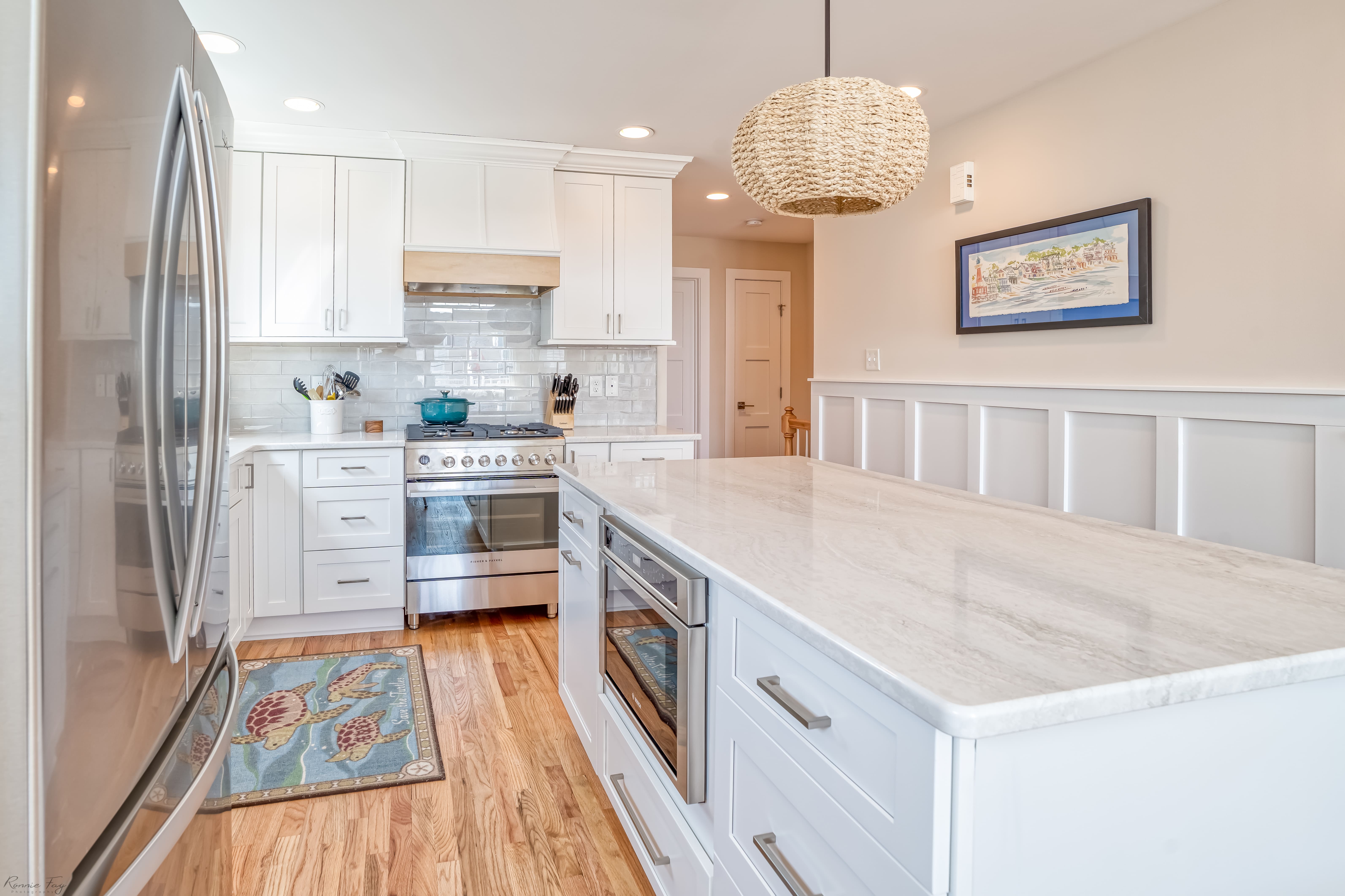 Custom kitchen cabinetry detail — Cape May County, NJ