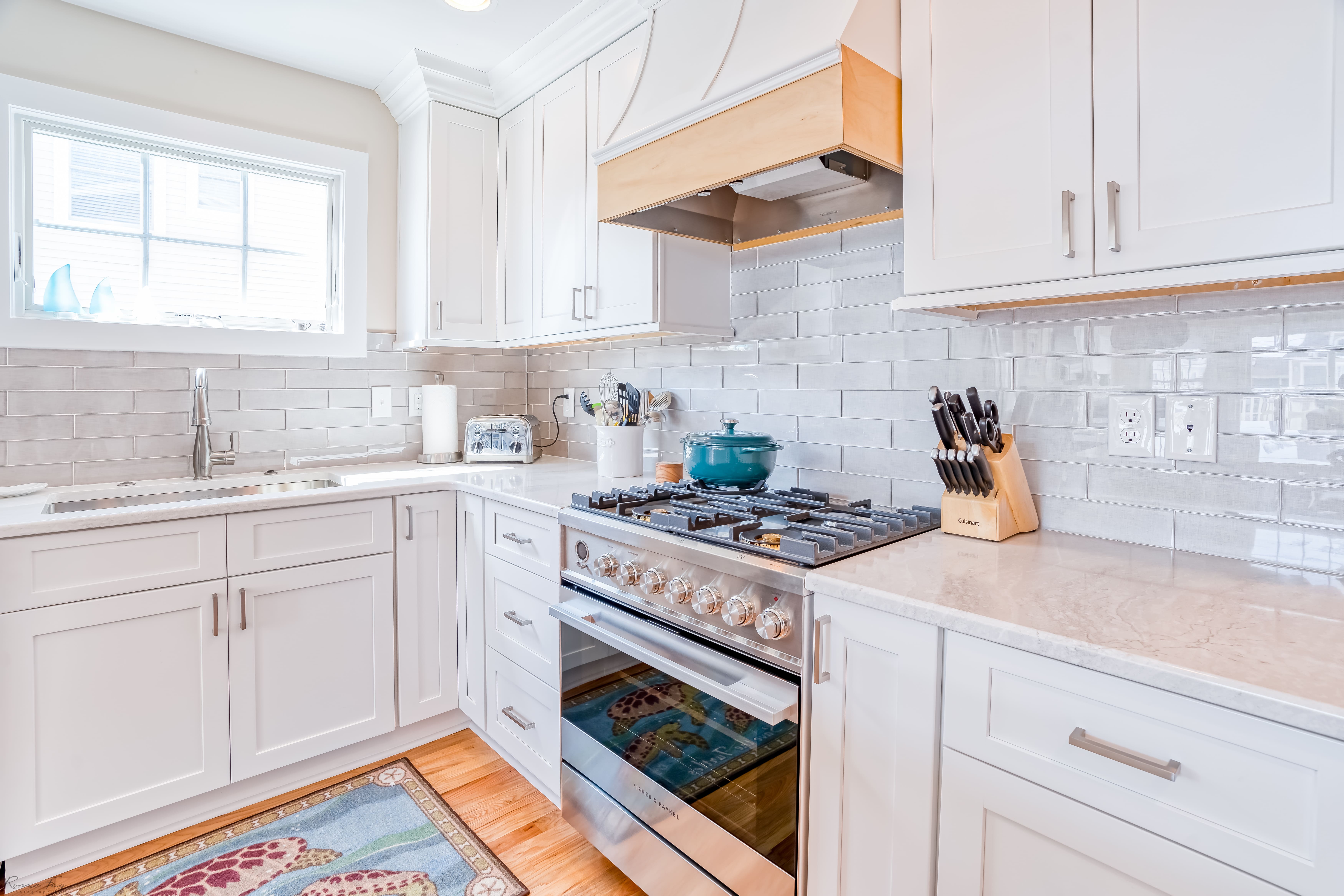 Custom kitchen cabinetry with open shelving — Cape May County, NJ