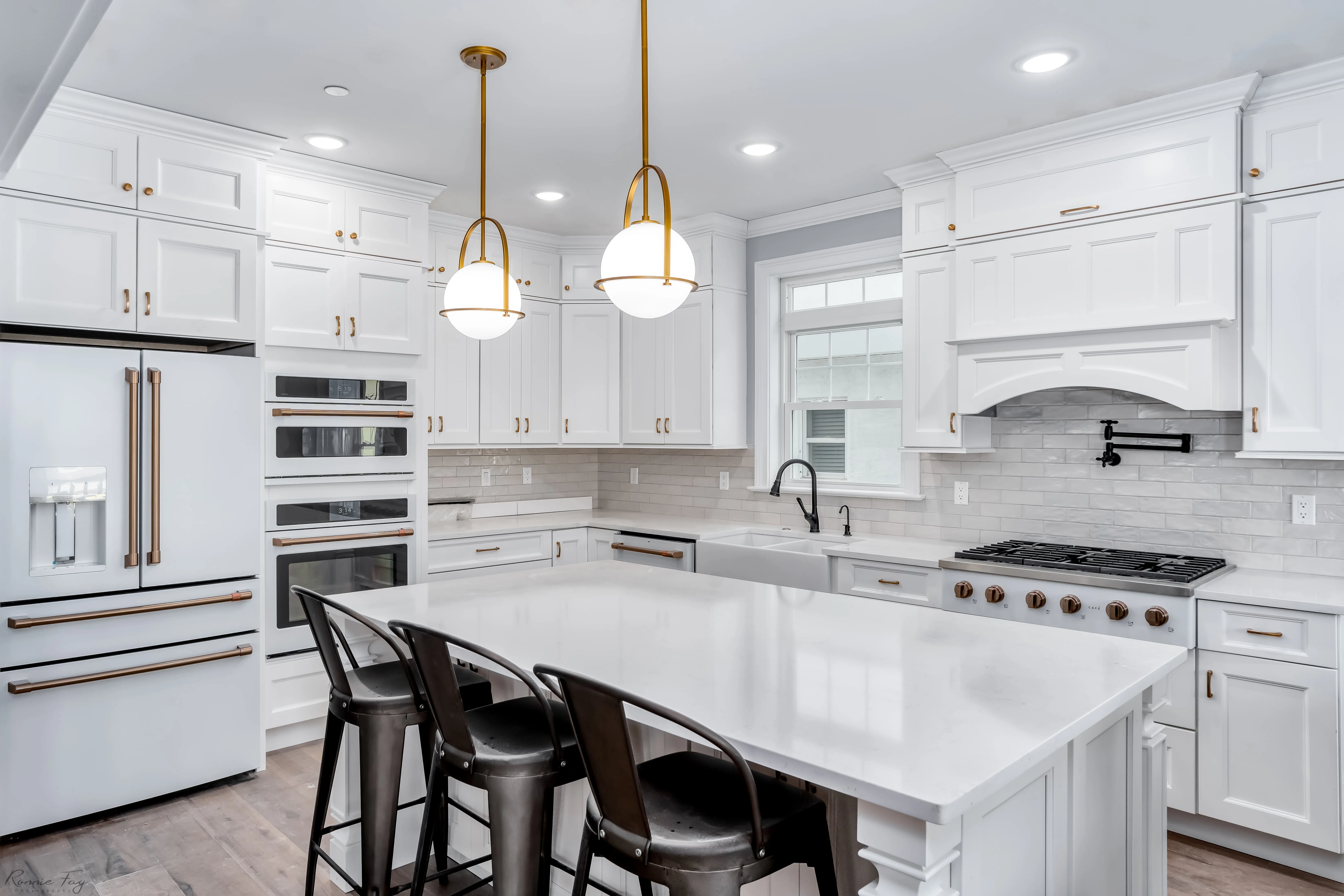 White shaker kitchen cabinetry — Cape May County, NJ